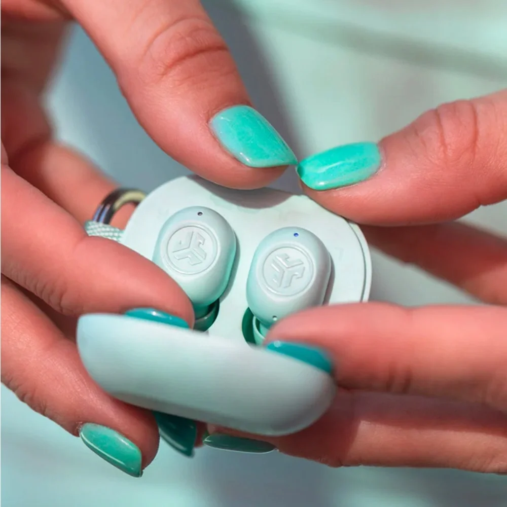 JLab Wireless Earbuds in Teal Mint
